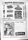 Old 1901 Advertisement Mappin Brothers Bovril Nourishes Resists Influ Victorian