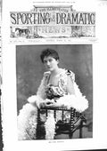 Original Old Antique Print 1901 Photograph Miss Ethel Matthews Sitting Chair