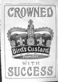 Antique Old Print 1901 Bird'S Custard Powder Crown Football Challenge Sheild