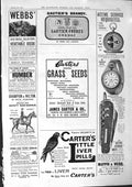 Old 1901 Webbs Seeds Gautiers Brandy Carter Liver Pills Hunyadi Janos Victorian