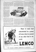 Antique Old Print 1901 Baden-Powell Cachet Lemco Liebig Harlene Hair Maple Co