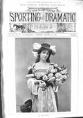 Old Print 1901 Portrait Miss Ethel Haydon Flowers Beautiful Girl Theatre 20th