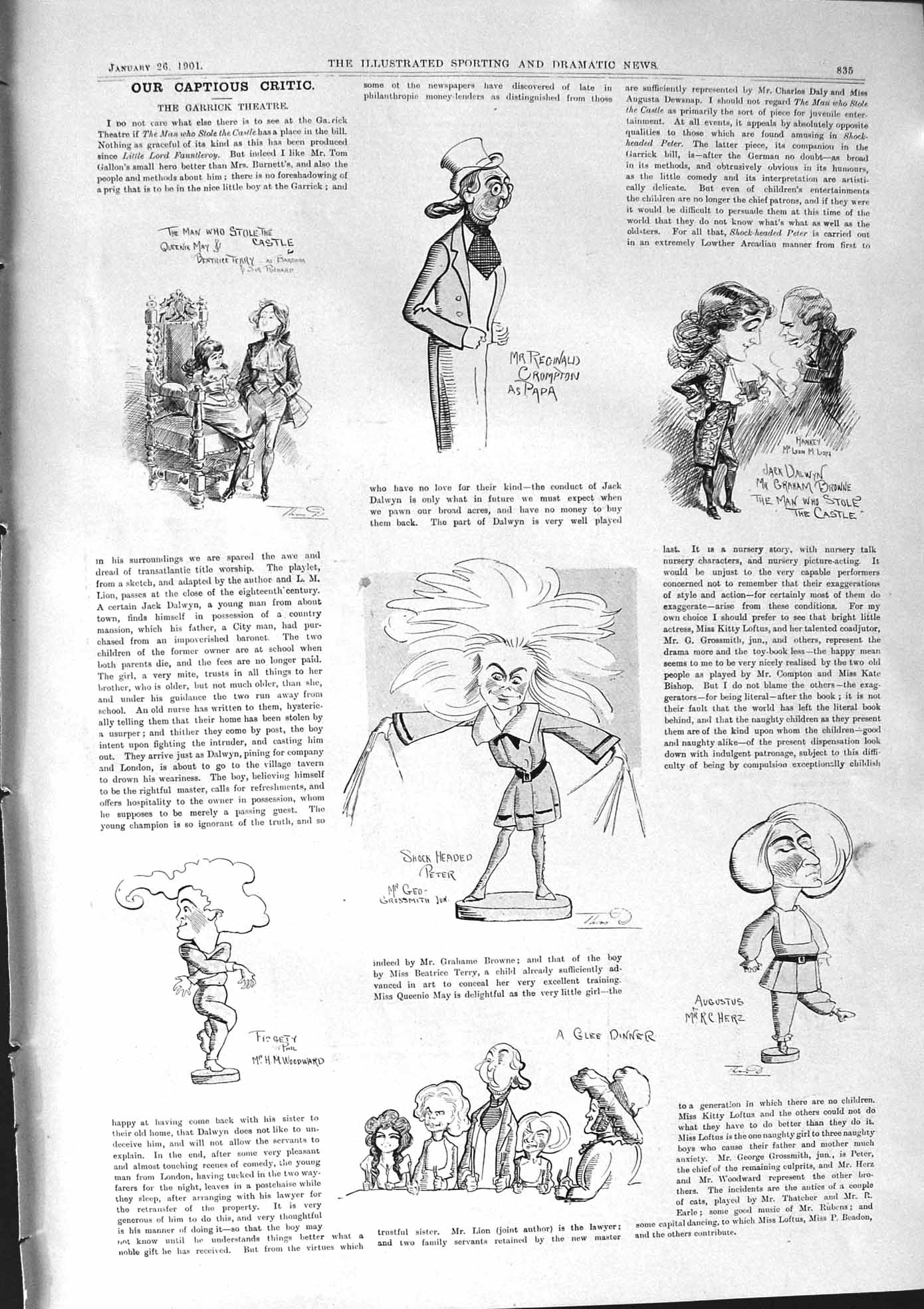 Old 1901 Halstan Theatre Tommie Bistern Marie George Casino Duke West Victorian