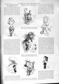 Old 1901 Merchant Venice Theatre Caricatures Norris Joseph Widger Hor Victorian