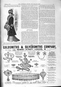 Antique Old Print 1901 Gsmith Silversmith Regent Street London Lady Fashion