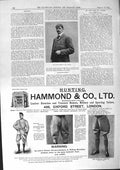 Antique Old Print 1901 Captain M'Lean Advertisement Hammond Legging Hewetsons