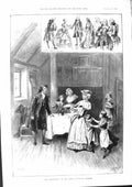 Original Old Antique Print 1901 Peg Woffington Prince Wales Theatre Victorian