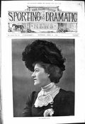 Antique Print 1901 Photograph Portrait Miss Florence Lloyd Beautiful Woman 20th