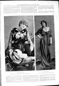 Old 1901 Theatre Marguerite Aubert Maud Jeffries Mamma Captious Criti Victorian