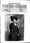 Antique Old Print 1901 Portrait Miss Edna May Olga Ice Maiden Theatre Actress