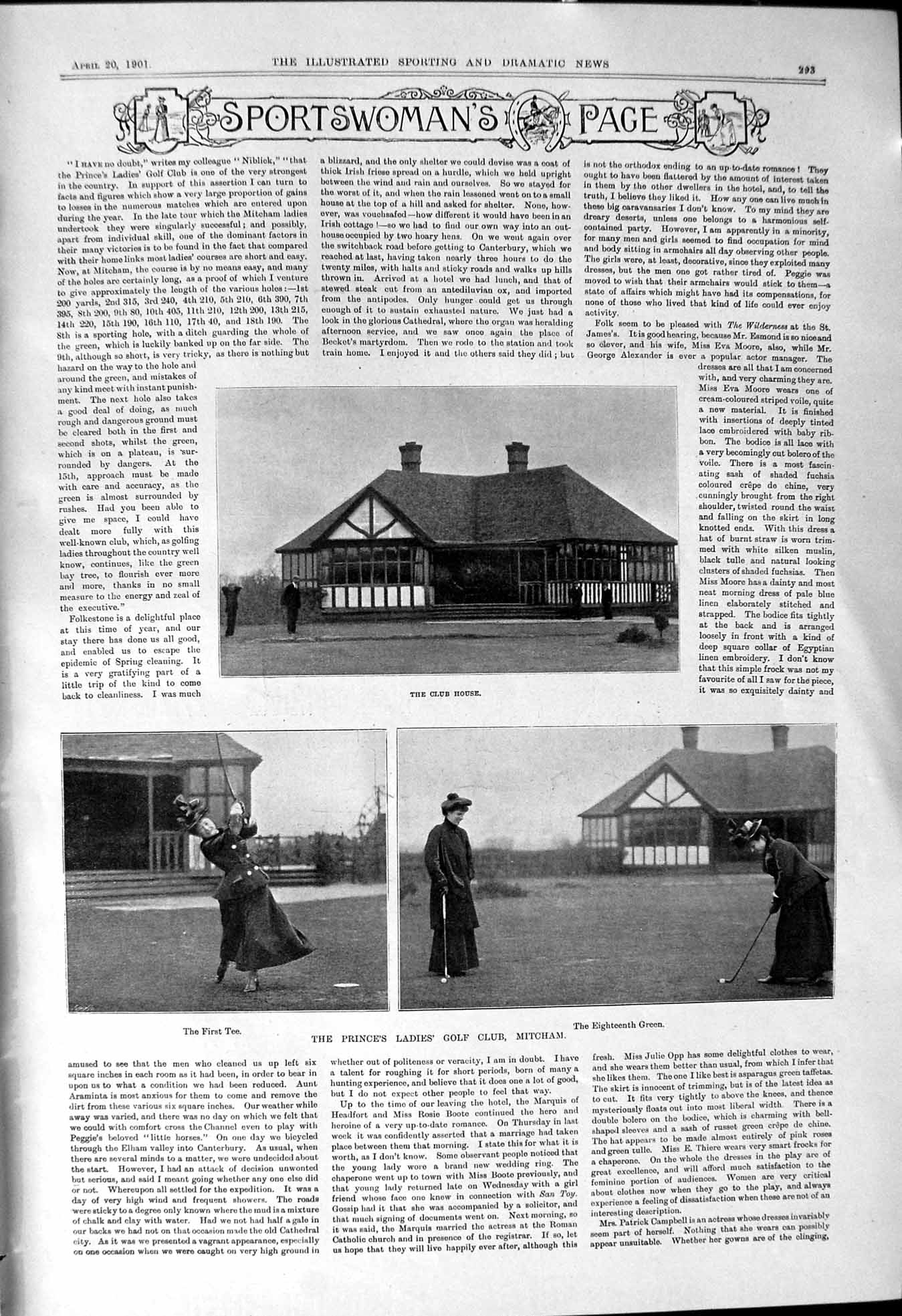 Old 1901 Prince'S Ladies Golf Club Mitcham Presentation Cup Winfrey M Victorian