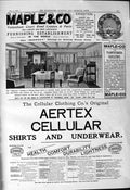 Old Print 1901 Maple Furnishing Aertex Cellular Clothing Shirts Underwear 20th