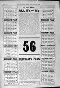 Original Old Antique Print 1901 Advertisement Beechams Pills 56 Medicine 20th