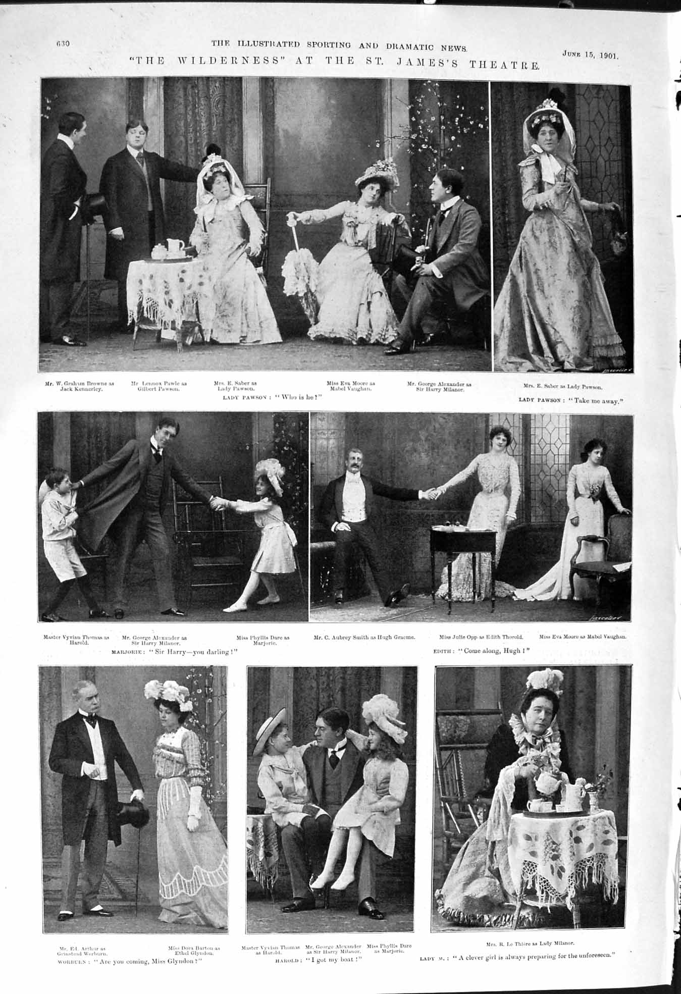Old 1901 St. James Theatre Pawle Thomas Wilderness Thomas Alexander V Victorian
