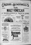 Old 1901 Advertisement Crosse Blackwell Beechams Pills Maples Furnish Victorian