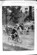 Old 1901 Wilson Ascot Horse Race Spectators Fly Fishing Angler River Victorian