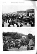 Old 1901 Ascto Horse Race Hunt Cup Luncheon Coventry Stakes Prince Wa Victorian