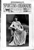 Original Old Antique Print 1901 Portrait Photograph Miss Janet Alexander 20th