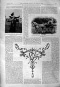 Old 1901 Sports Women Bowly Archery Cunard Horses Warwick Vase GsmVictorian