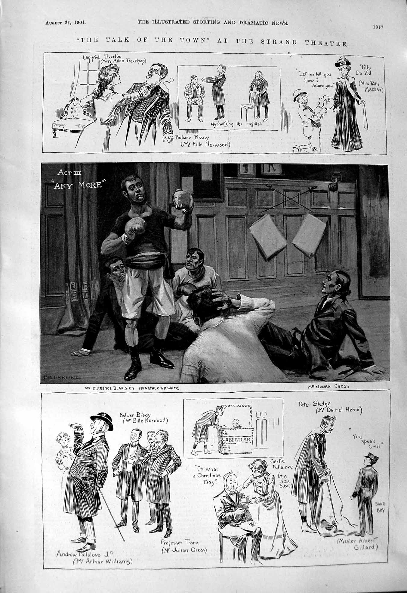 Old 1901 Strand Theatre Williams Cross Norwood Mackay Gillard ActorsVictorian