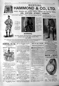 Old Print 1901 Hammond Hunting Mappin Webb Cycling Feat Alhambra Theatre 20th