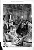 Old 1901 Scene State Drawing Room Stafford House National Lifeboat Fe Victorian