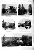 Old 1901 Guy'S Tower Warwick Castle Cliff Mill Stratford Church Leice Victorian