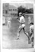 Old 1901 Oxford Cambridge Cricket Dowson Longman Blaker Fargus Theatr Victorian