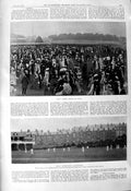 Old 1901 Eton Harrow Cricket Yorks Leicestershire Scarborough Rhodes Victorian