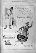 Old Antique Print 1901 Advertisement Beechams Pills Saint Helens Medicine 20th