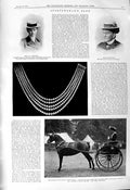 Old 1901 Sports Women Steedman Parker-Smith Hartley Batts Horses Sack Victorian