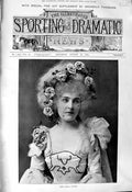 Antique Old Print 1901 Photograph Portrait Miss Marie Lessing Beautiful Woman