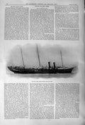 Old 1901 New Royal Yacht Victoria Albert Wheel Dais Dining Saloon Rec Victorian