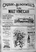 Old 1901 Crosse Blackwells Malt Vinegar Pioneer Tobacco Rose'S Whisky Victorian