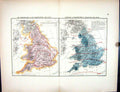 Old England Wales June Temperature Barometrical Pressure Stanford Map