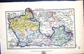Old Stanford Map 1885 England Berks Newbury Reading Windsor Faringdon Victorian