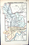 Antique Print Stanford Map 1885 Parliamentary Divisions Nottingham England 19th