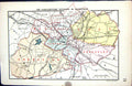 Old Stanford Map 1885 Parliamentary Divisions Birmingham England Plan Victorian