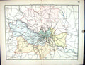 Antique Print Stanford Map 1885 Parliamentary Divisions Leeds England Plan 19th