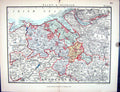 Old Stanford Map 1885 Flint Denbirgh England Birkenhead Liverpool Wre Victorian