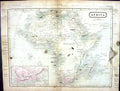 Old Butler Map 1851 Africa Cape Good Hope Soudan Sahara Red Sea Madag Victorian