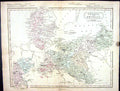 Old Print Hall Butler Map 1851 Prussia Denmark Bornholm Baltic Sea Rugen 19th
