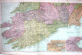 Old Map Bacon 1911 Southern Ireland Plan Cork Dublin Waterford Dingle 0 20th