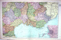 Old Map Bacon 1911 South East France Plan Marseilles Toulon Montpelli 0 20th