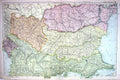 Old Print Map Bacon 1911 Turkey Greece Servia Roumania Black Sea Marmara 0 20th