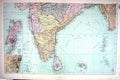 Old Print Map Bacon 1911 India Ceylon Plan Bombay Madras Andaman Nicobar 0 20th