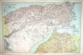 Old Map Bacon 1911 Algeria Tunis Morocco Algiers Africa Mediterranean 0 20th
