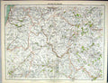 Old Bartholomew Map England 1891 Radnor Brecknock Hereford Shropshire Victorian