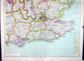 Old Cassell Map 1920 London England Tourist Centres Dukeries Norfolk 20th