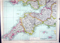 Old Cassell Map 1920 England Land'S End Channel Islands Snowdonia Wye 20th